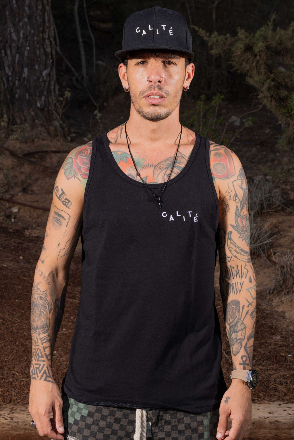 Camiseta Tank Bordado